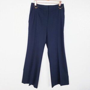 ESCADA Virgin Wool Dress Pants in Navy size 36 US 6 Classic Career Office Preppy